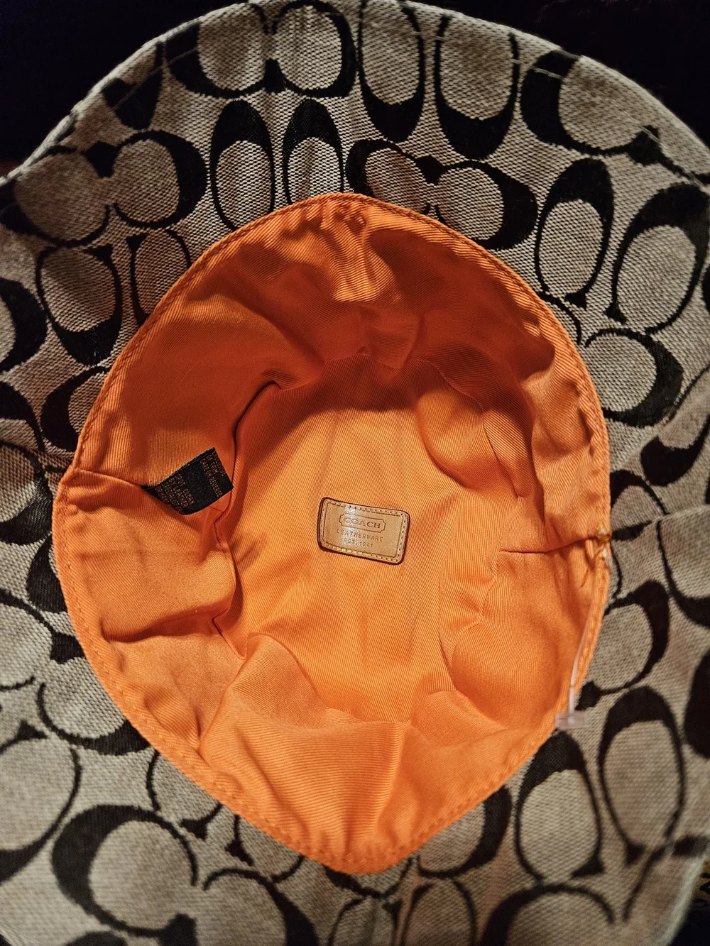 Coach Monogram Canvas Bucket Hat in Beige and Brown - Picture 3 of 4